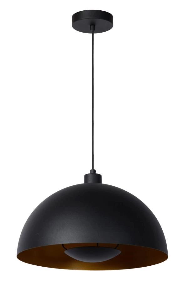 Lucide SIEMON - Suspension - Ø 40 cm - 1xE27 - Noir - éteint